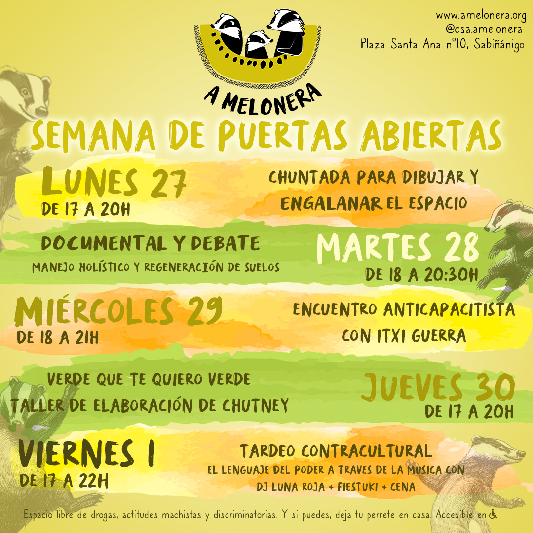 Programación semana de Puertas Abiertas