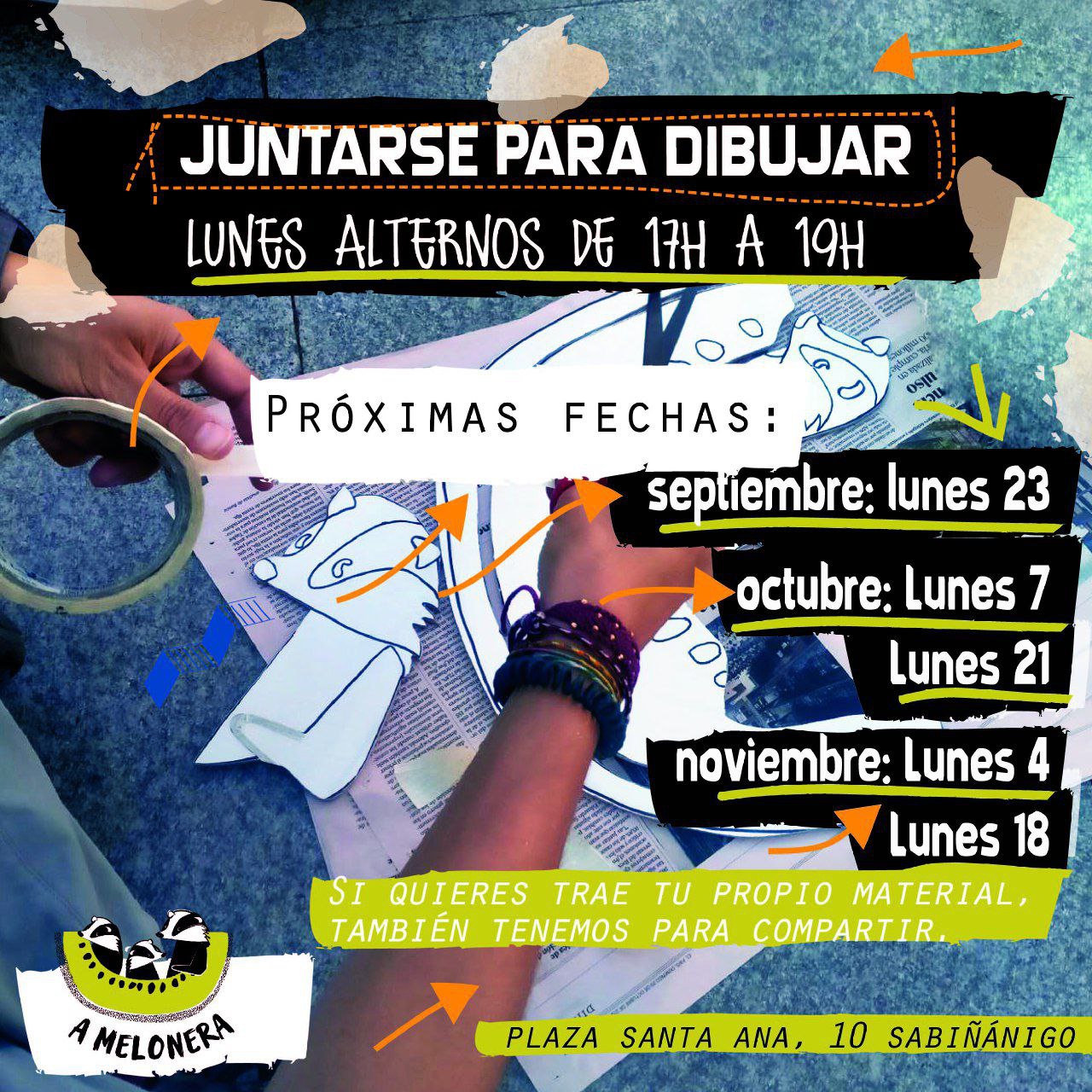 Juntarse para dibujar
