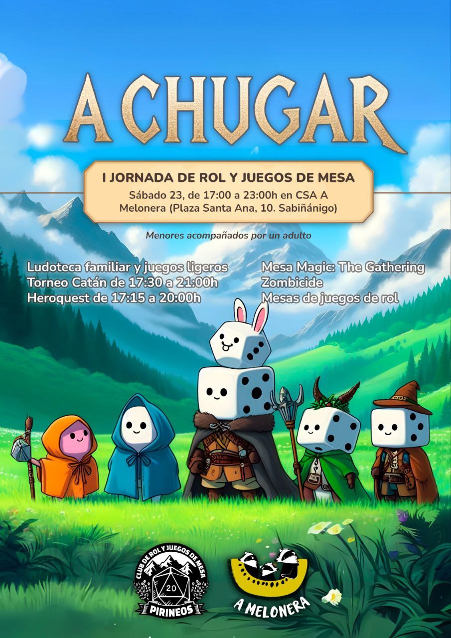 A chugar! Primera jornada de rol y juegos de mesa