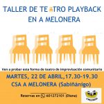TALLER DE TEATRO PLAYBACK EN A MELONERA