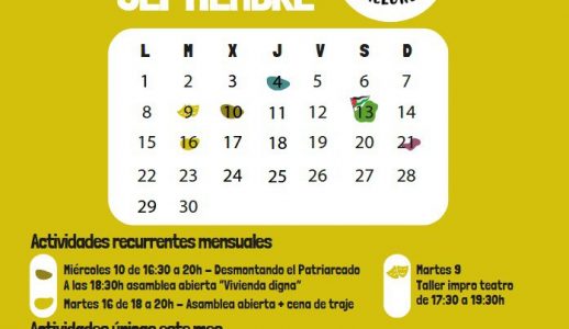 Calendario septiembre 2025