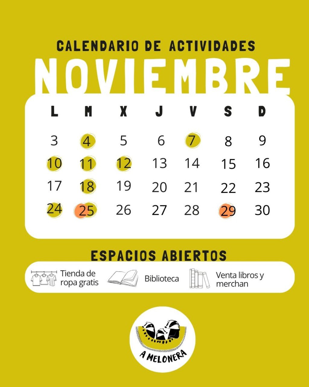 Calendario Noviembre