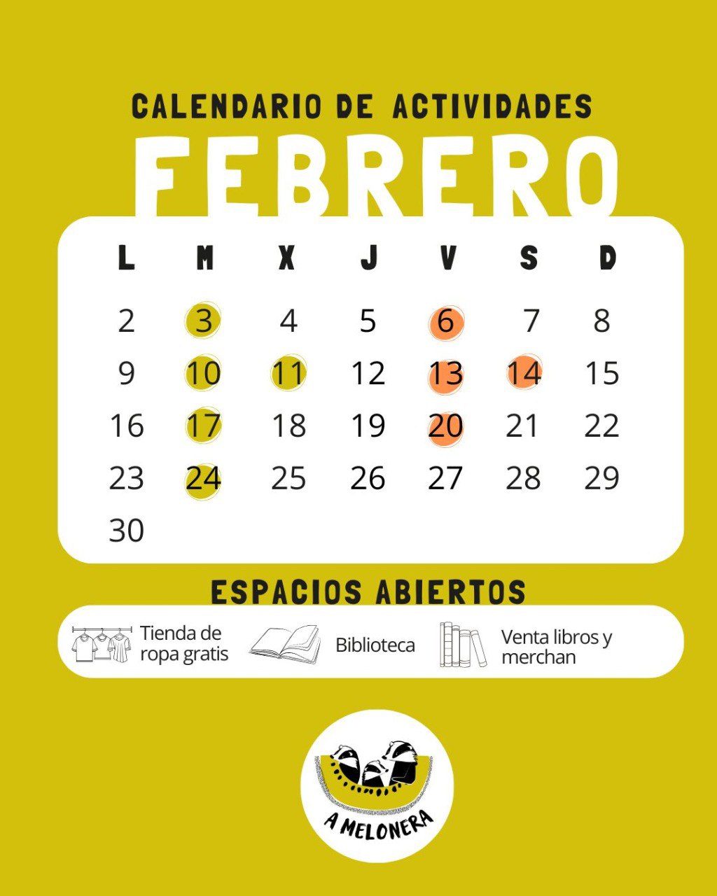 Calendario Febrero 2026